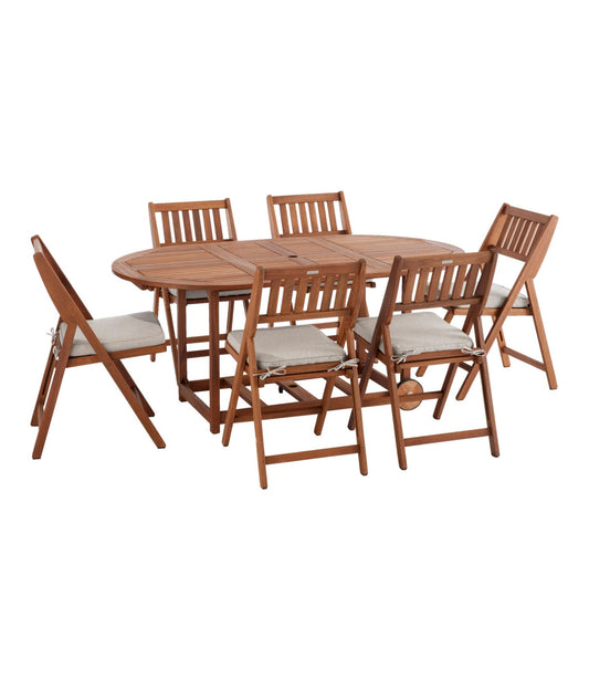 Eucalyptus Storage 7-Piece Dining Set