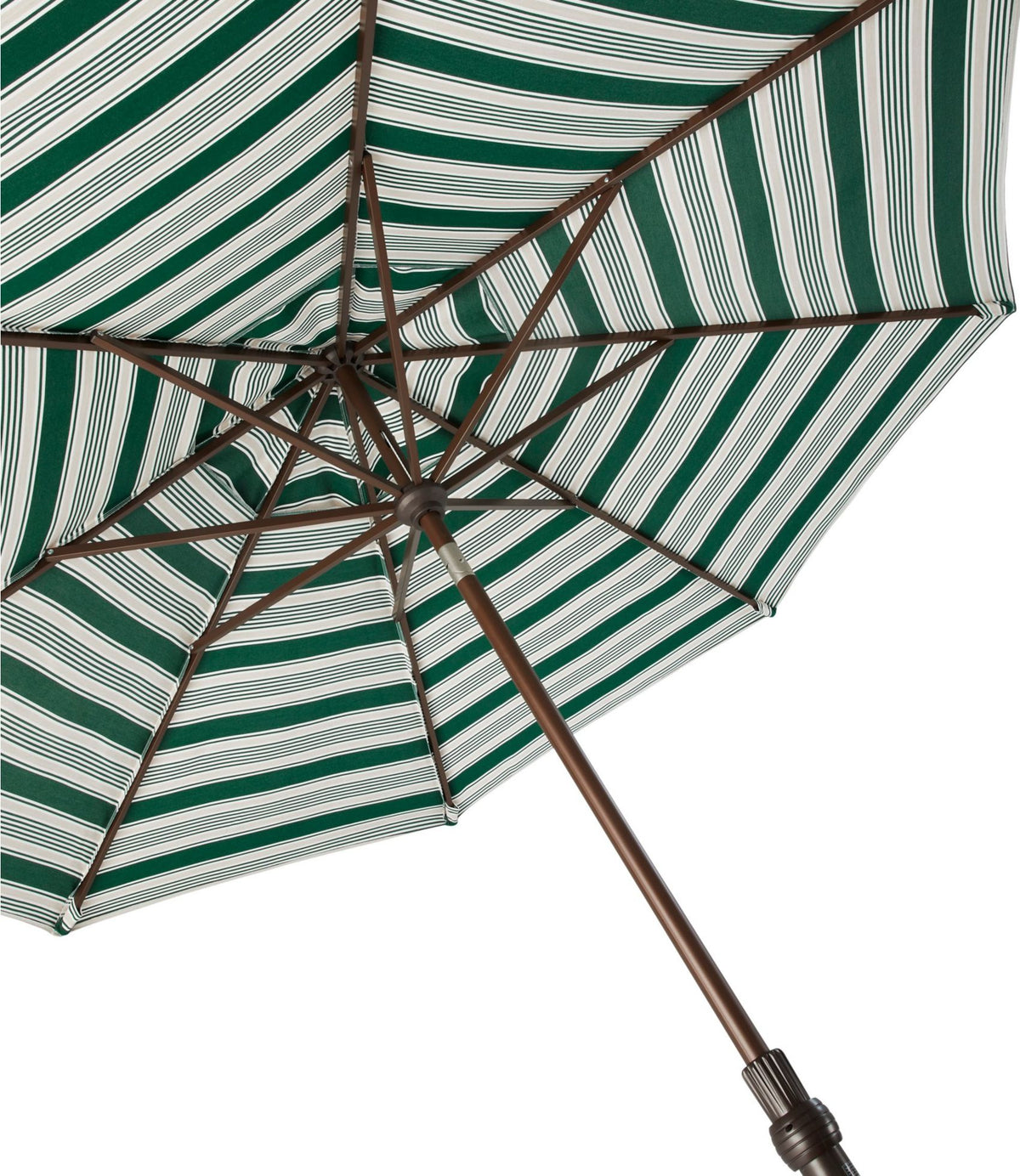 Sunbrella Market Umbrella, Aluminum Stripe