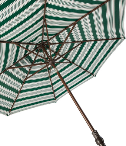 Sunbrella Market Umbrella, Aluminum Stripe