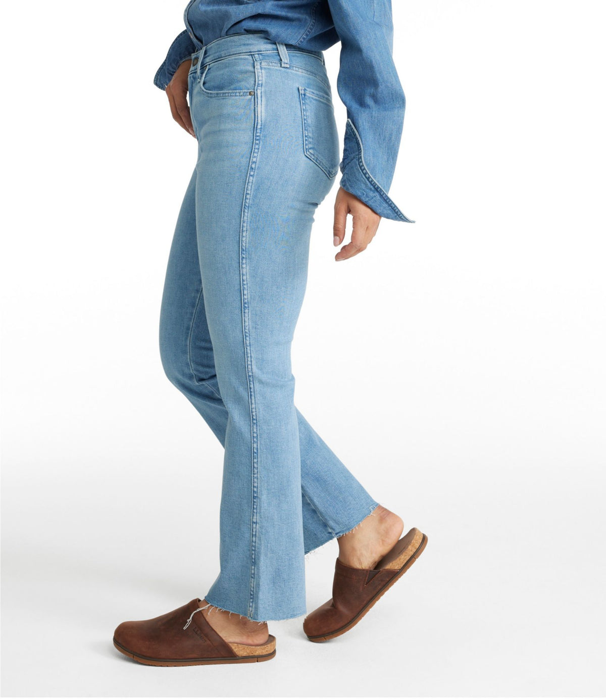 Women's L.L.Bean Everyday Stretch Jeans, High-Rise Mini Bootcut Ankle