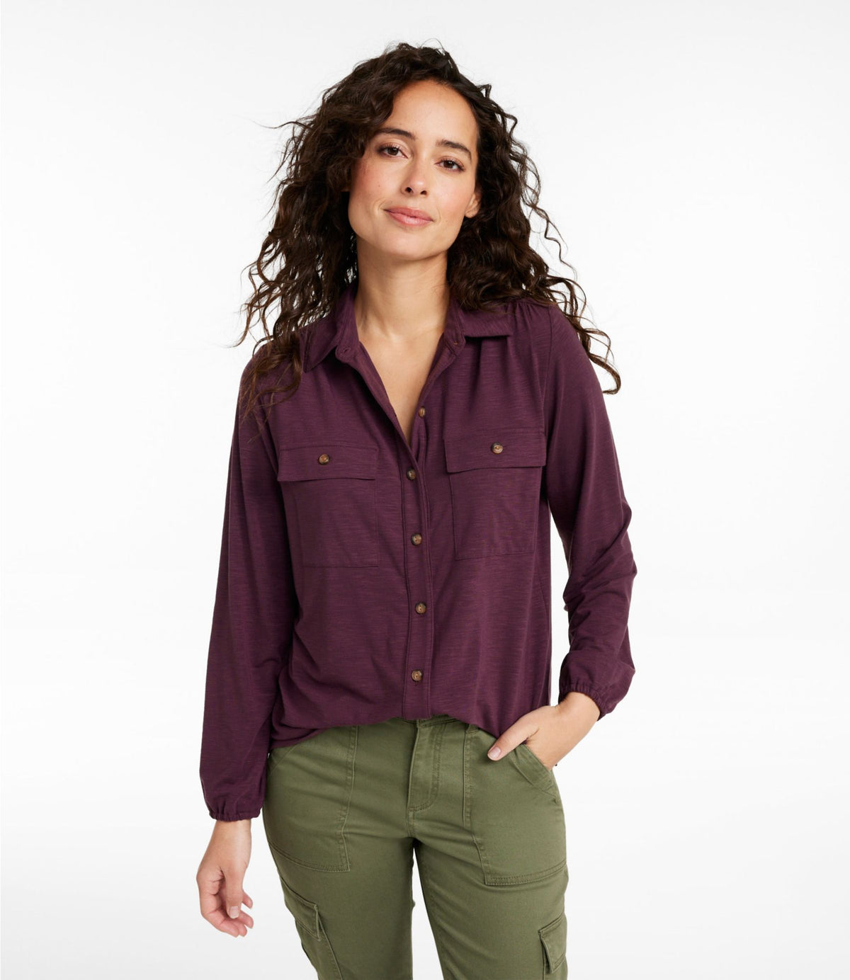 Camden Hills Tee, Button-Front Shirt