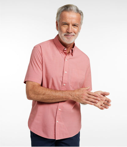 Men's Comfort Stretch Performance® Shirt, Short-Sleeve, Slightly Fitted Untucked Fit