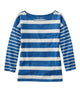Bright Blue Blocked Stripe