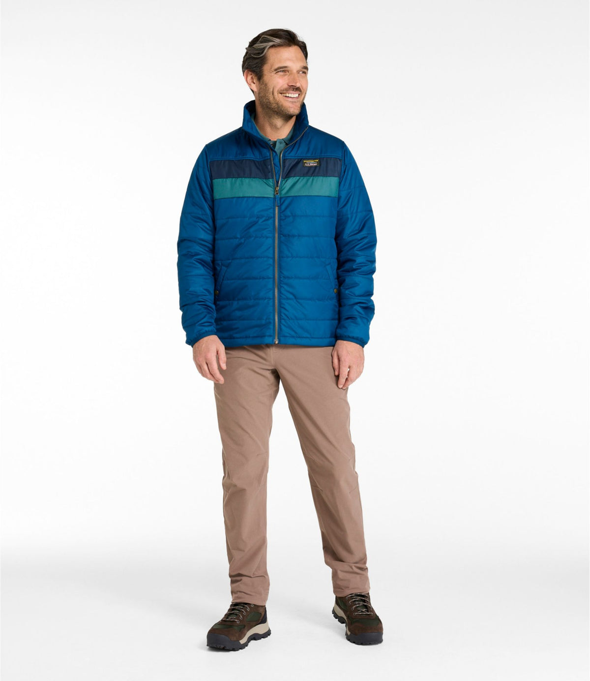 Men's Mountain Classic Puffer Jacket, Colorblock