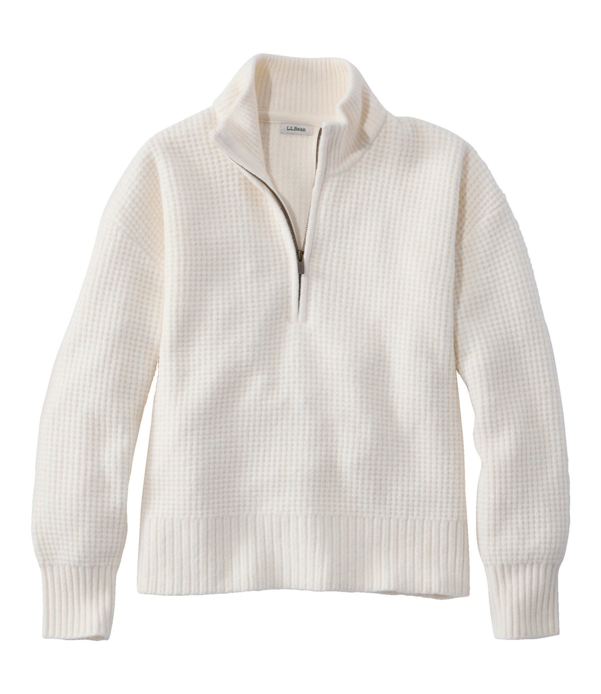 Women's Supersoft Waffle Sweater, Quarter-Zip