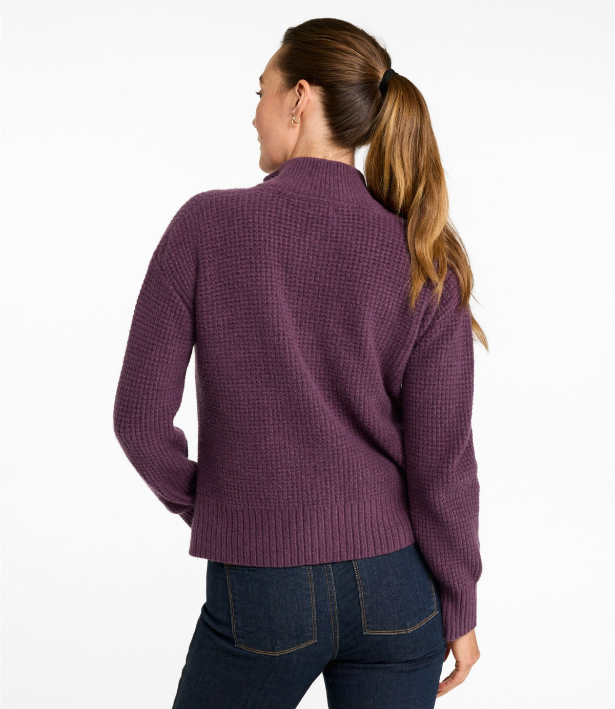 Women's Supersoft Waffle Sweater, Quarter-Zip