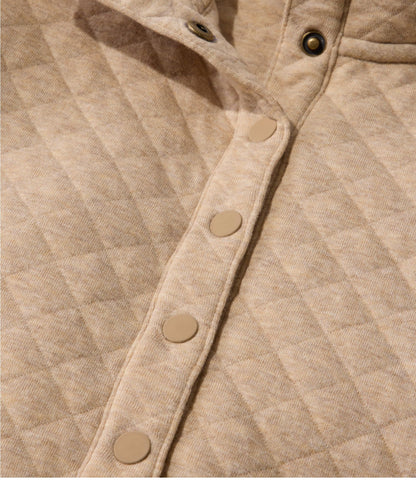 Women's Quilted Half-Snap Sweatshirt