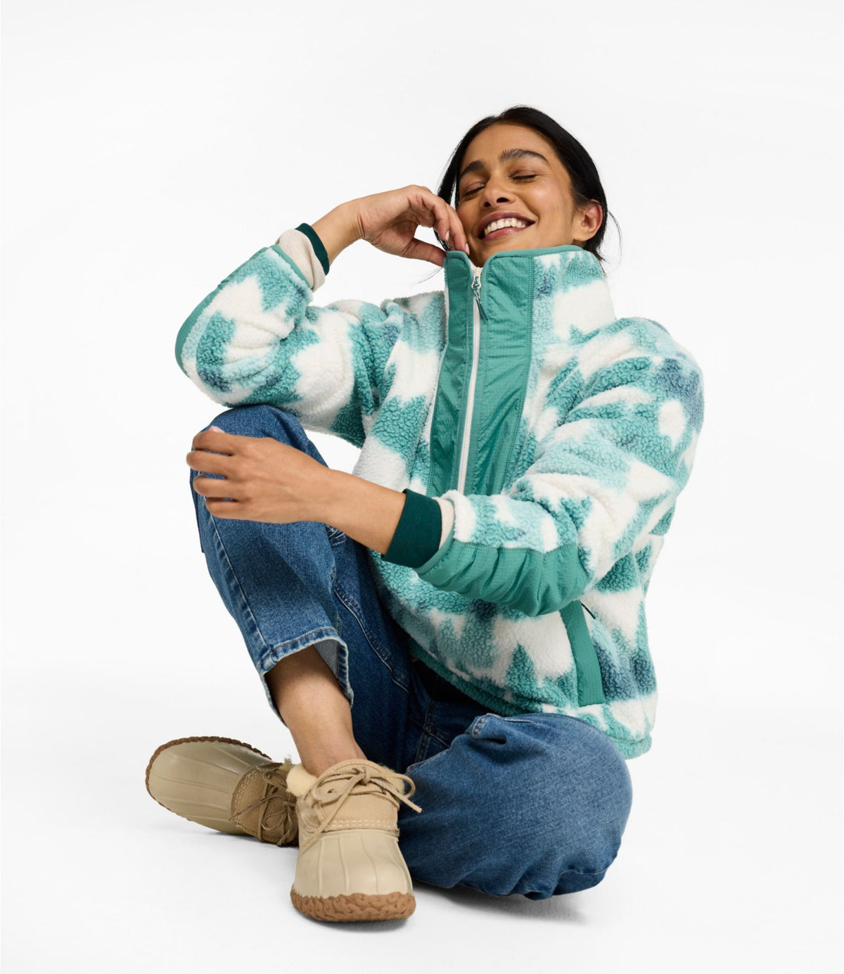 Women's Mountainside Fleece Half-Zip Pullover, Print