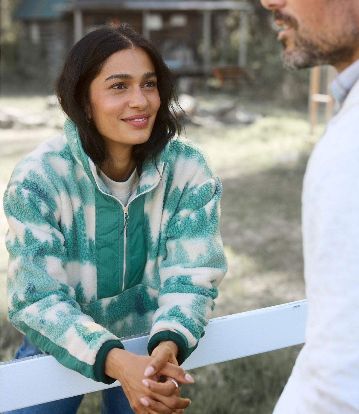 Women's Mountainside Fleece Half-Zip Pullover, Print