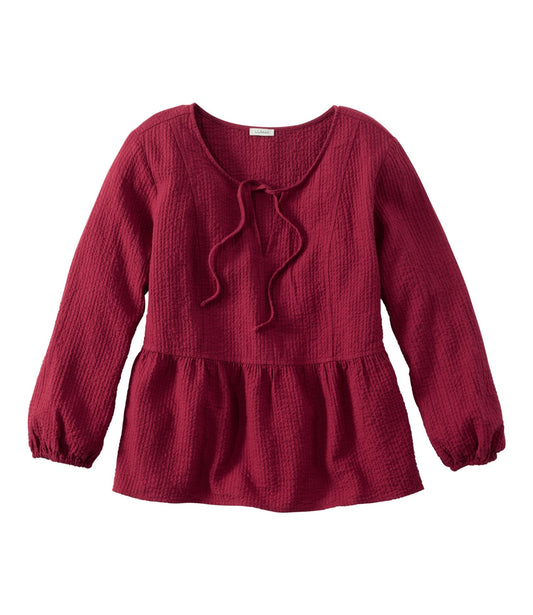 Women's Sunwashed Textured Popover Shirt