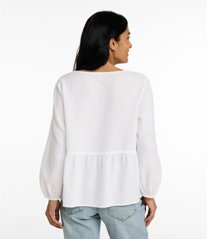 Women's Sunwashed Textured Popover Shirt
