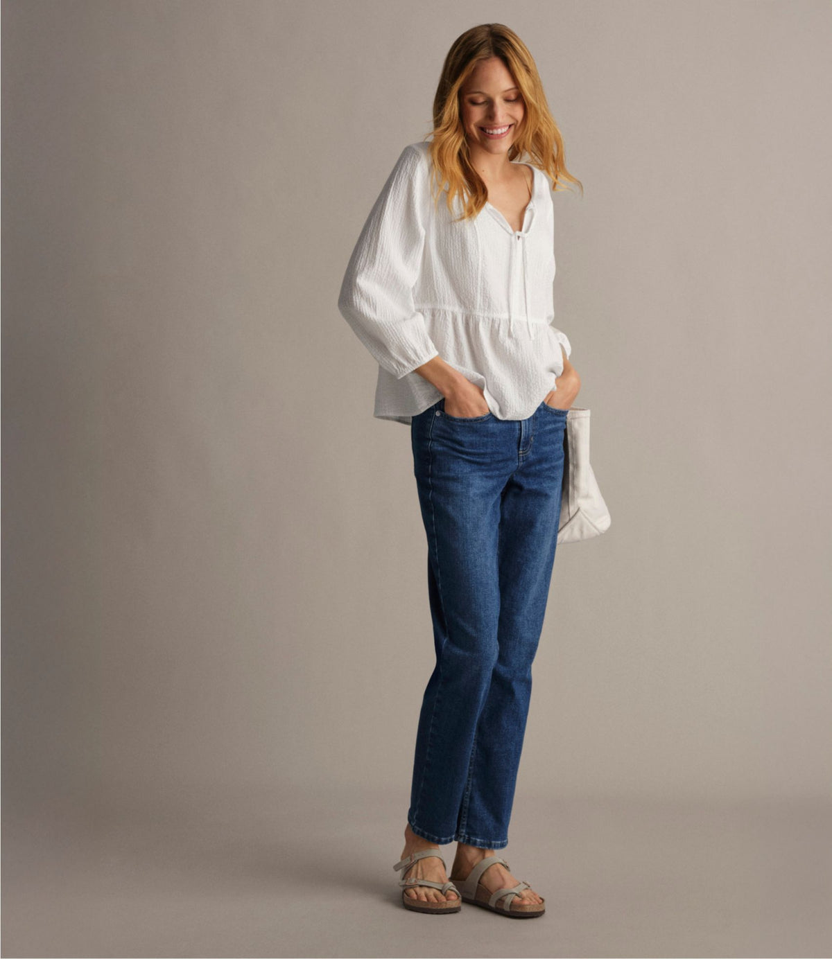 Women's Sunwashed Textured Popover Shirt