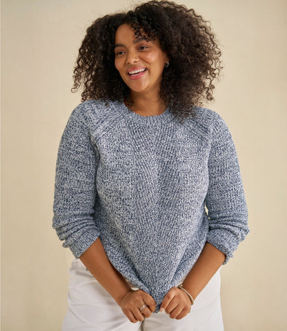 Women's Mariner Shaker Sweater, Crewneck