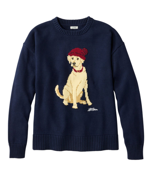 Women's The Original Double L® Sweater, Novelty Crewneck
