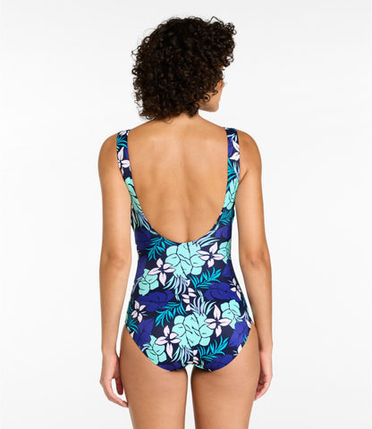 Women's BeanSport Swimwear, Scoopneck Tanksuit Print
