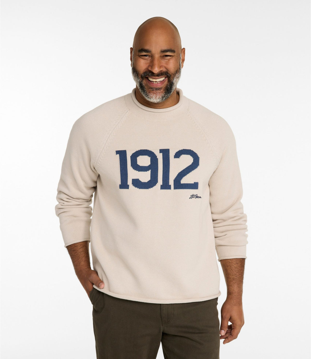 Men's The Original Double L® Rollneck Sweater, Novelty