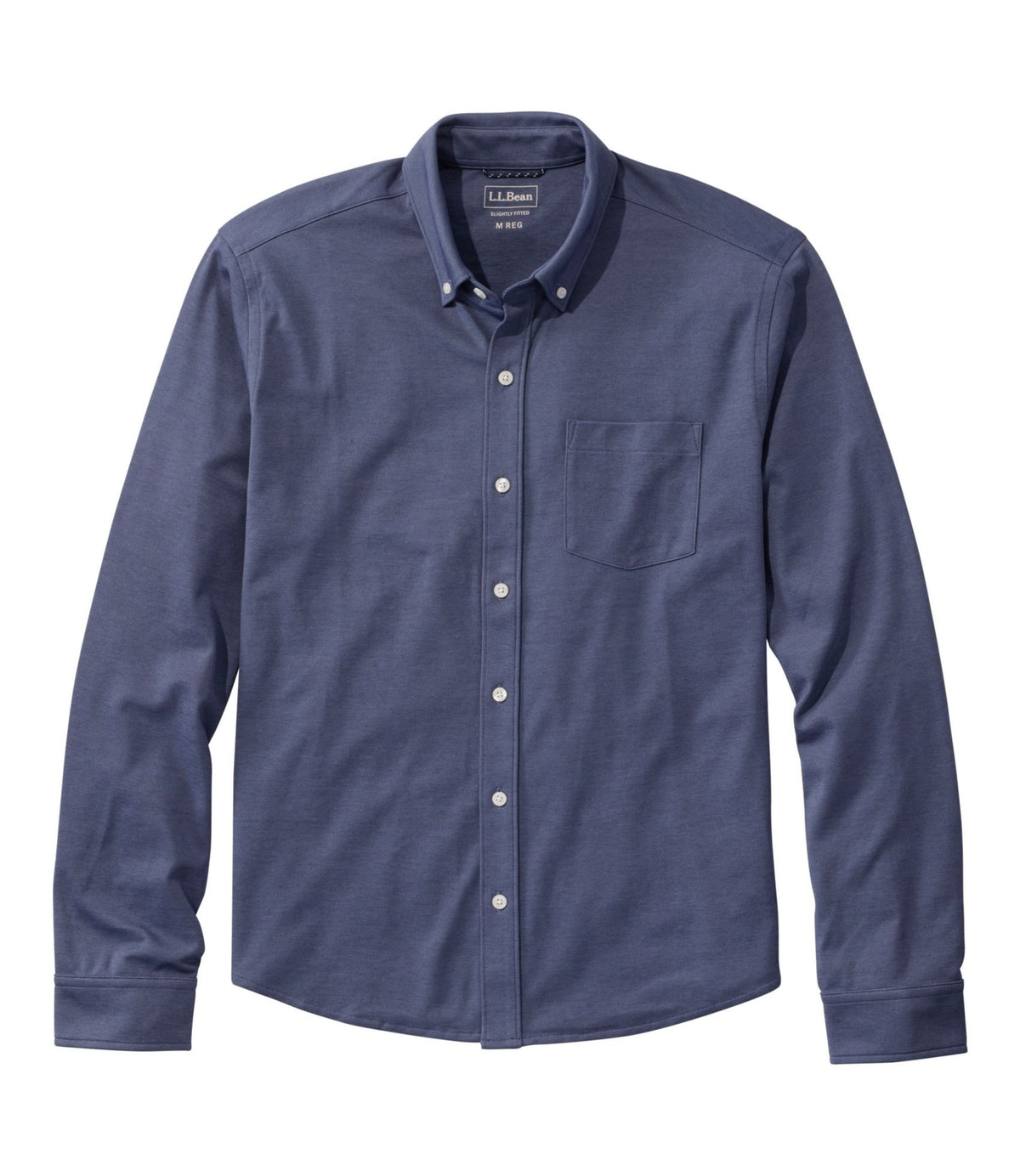 Men's Comfort Stretch Performance® Button-Front Knit Shirt, Long-Sleeve