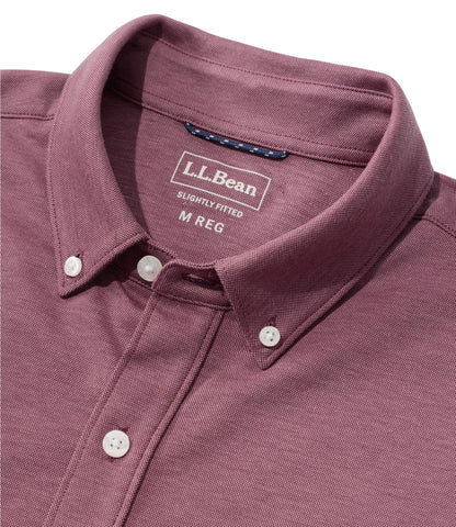 Men's Comfort Stretch Performance® Button-Front Knit Shirt, Long-Sleeve