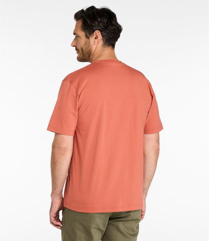 Men's Carefree Unshrinkable Tee with Pocket, Traditional Fit
