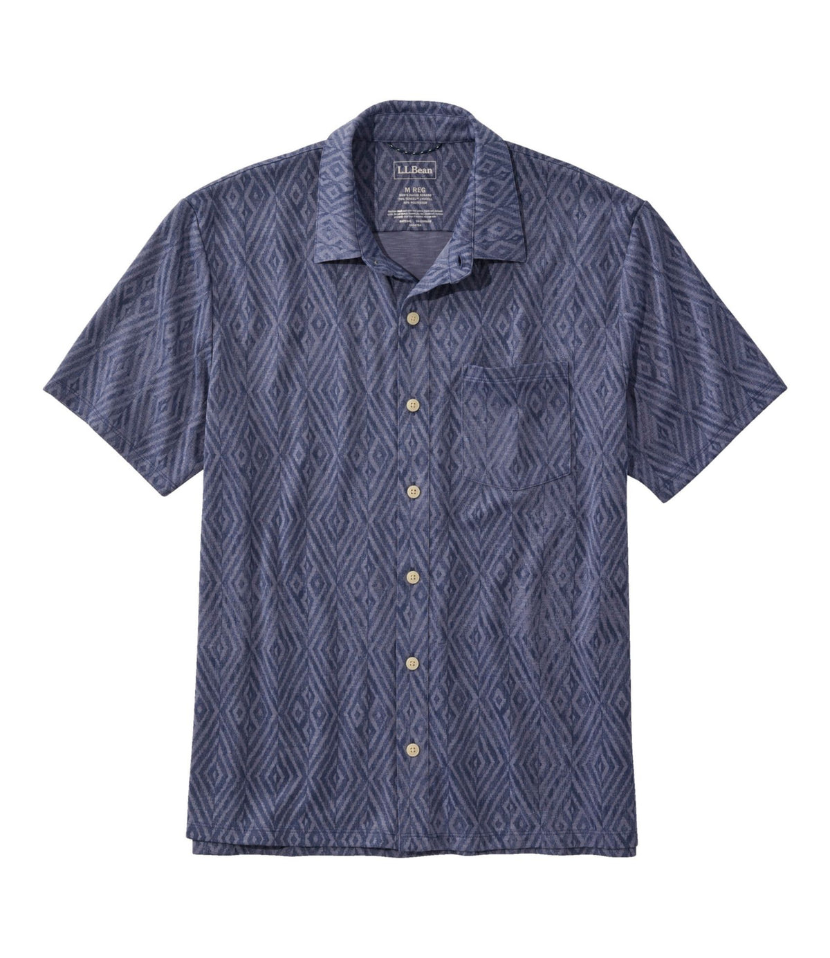 Men's Sunwashed Ultrasoft Button-Front Shirt, Short-Sleeve, Print
