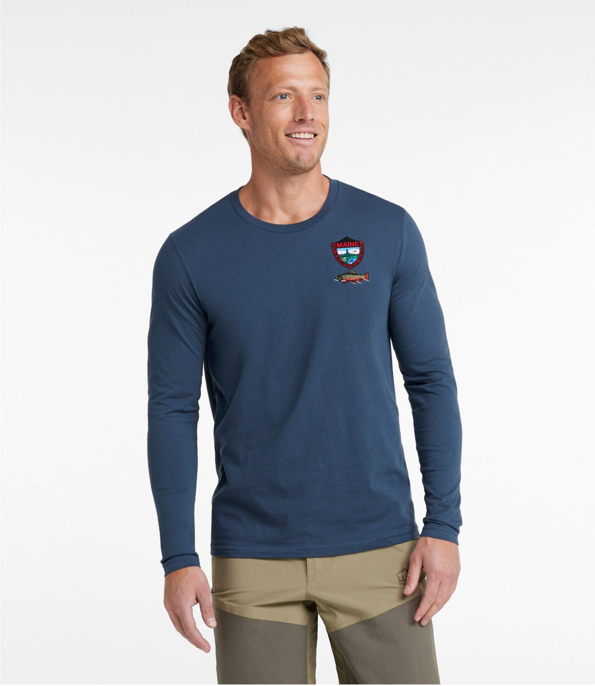 Men's MIF&W Tee, Long-Sleeve Brook Trout