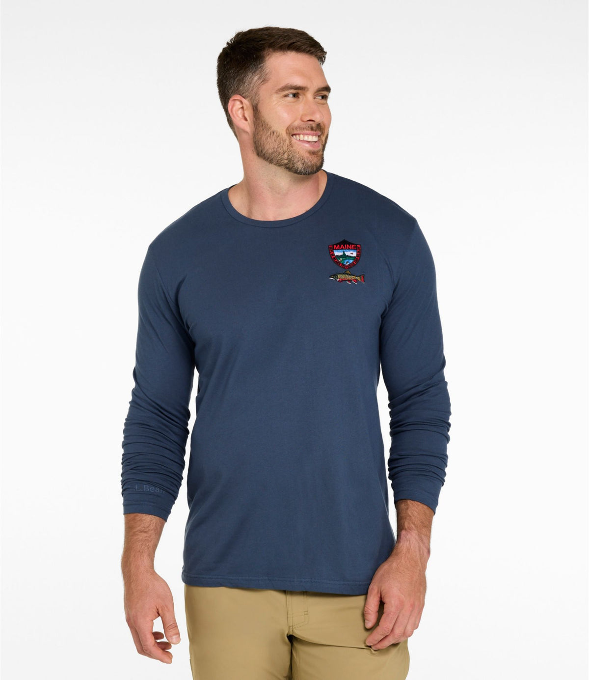 Men's MIF&W Tee, Long-Sleeve Brook Trout