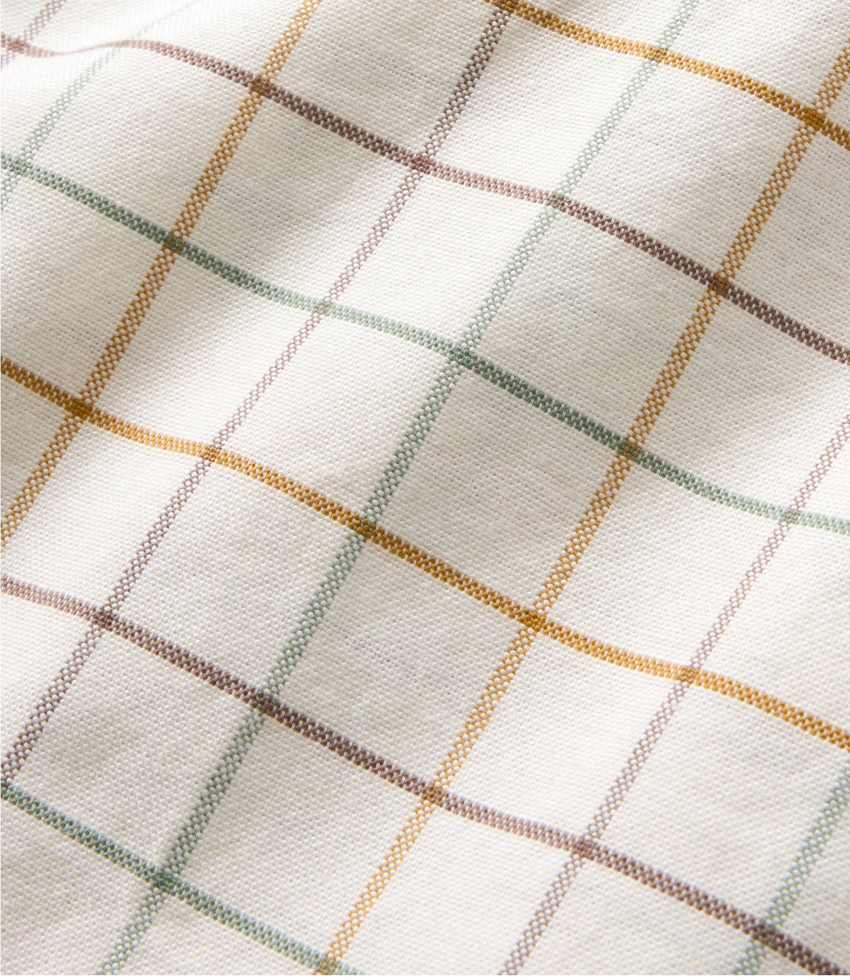 Men's Sunwashed Oxford Shirt, Slightly Fitted Untucked Fit, Plaid