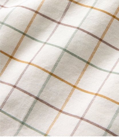 Men's Sunwashed Oxford Shirt, Slightly Fitted Untucked Fit, Plaid