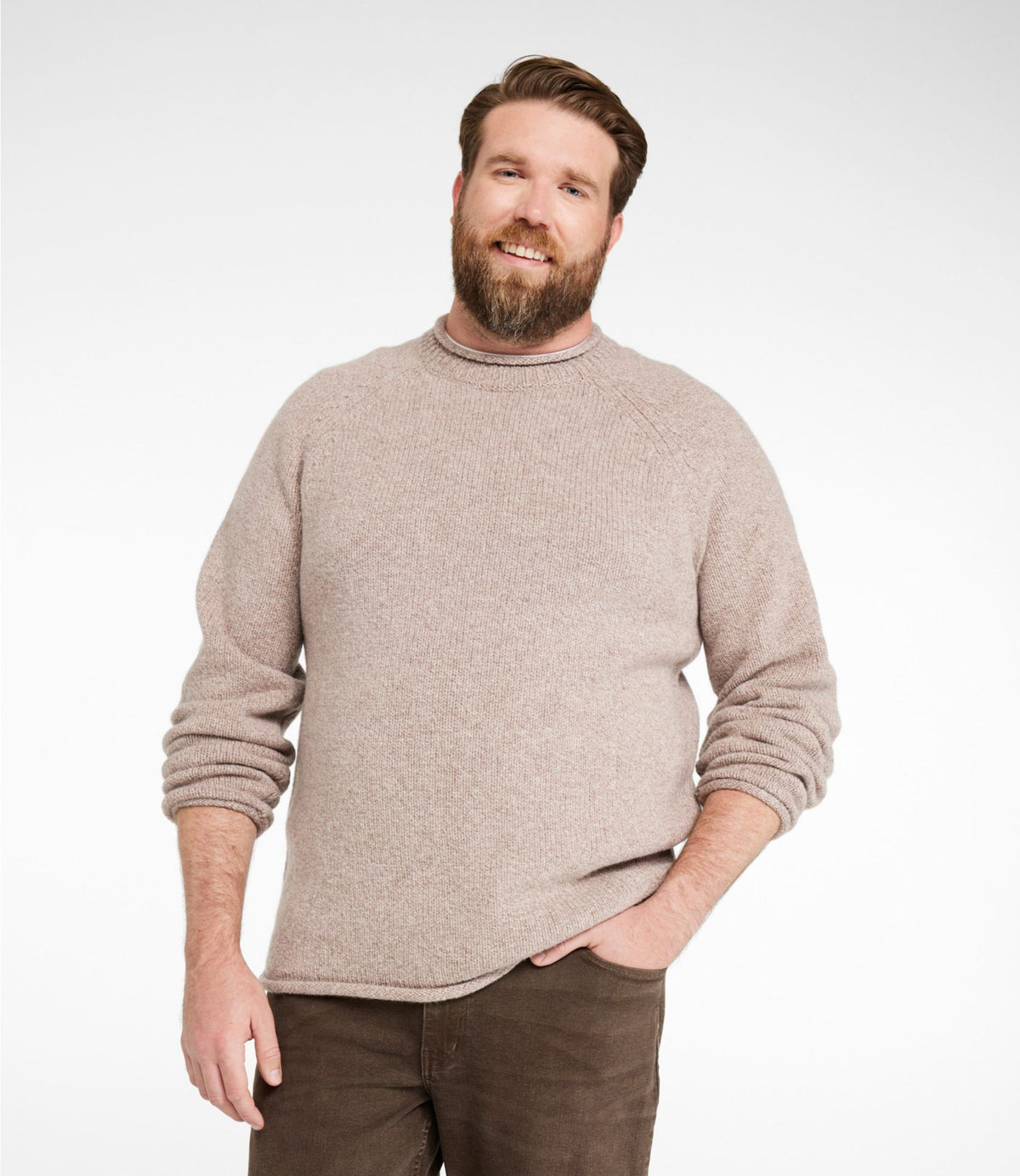 Men's Bean's Classic Ragg Wool Sweater, Rollneck