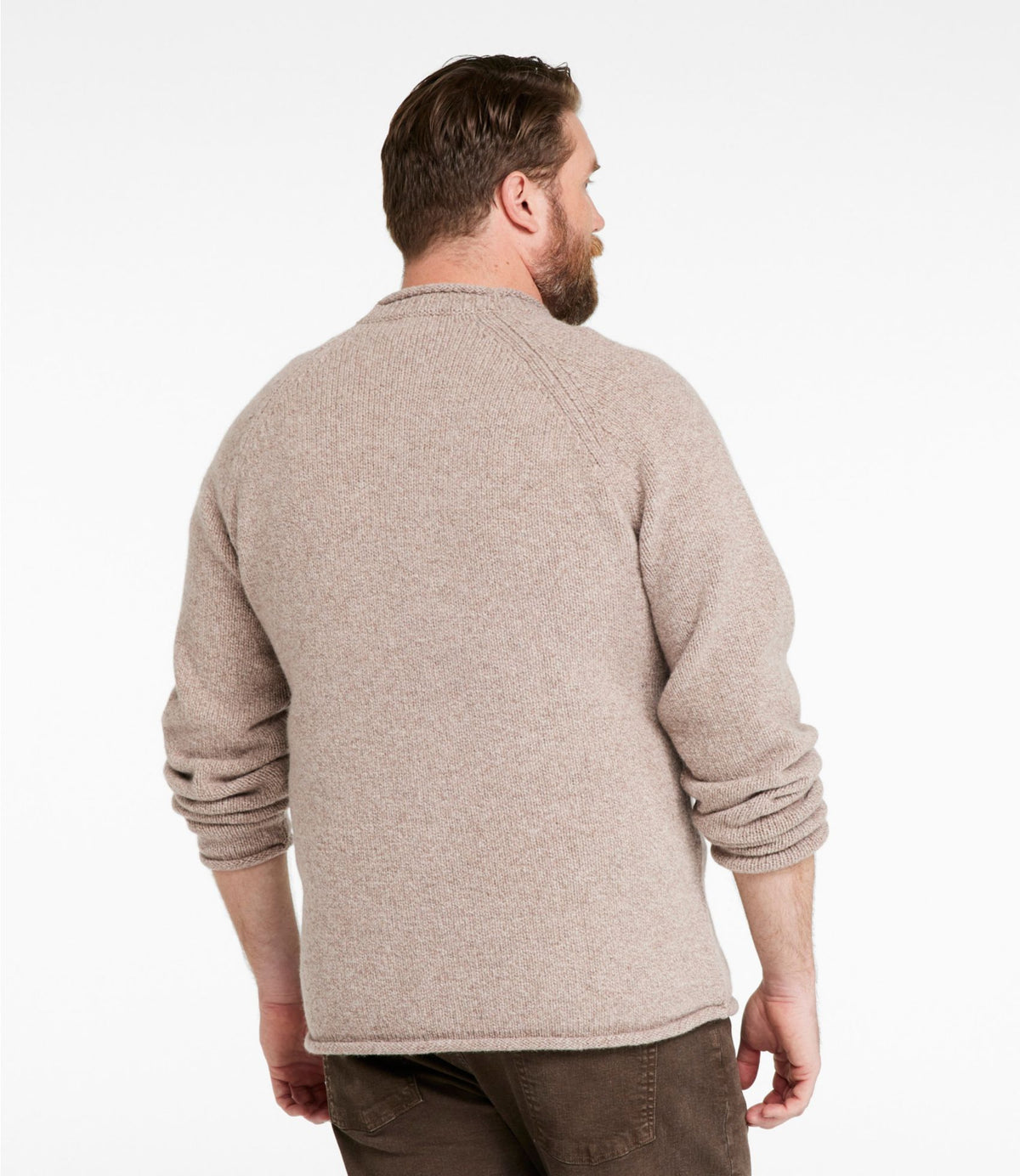 Men's Bean's Classic Ragg Wool Sweater, Rollneck