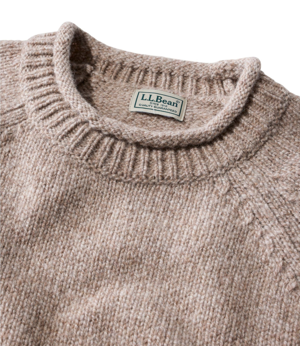 Men's Bean's Classic Ragg Wool Sweater, Rollneck