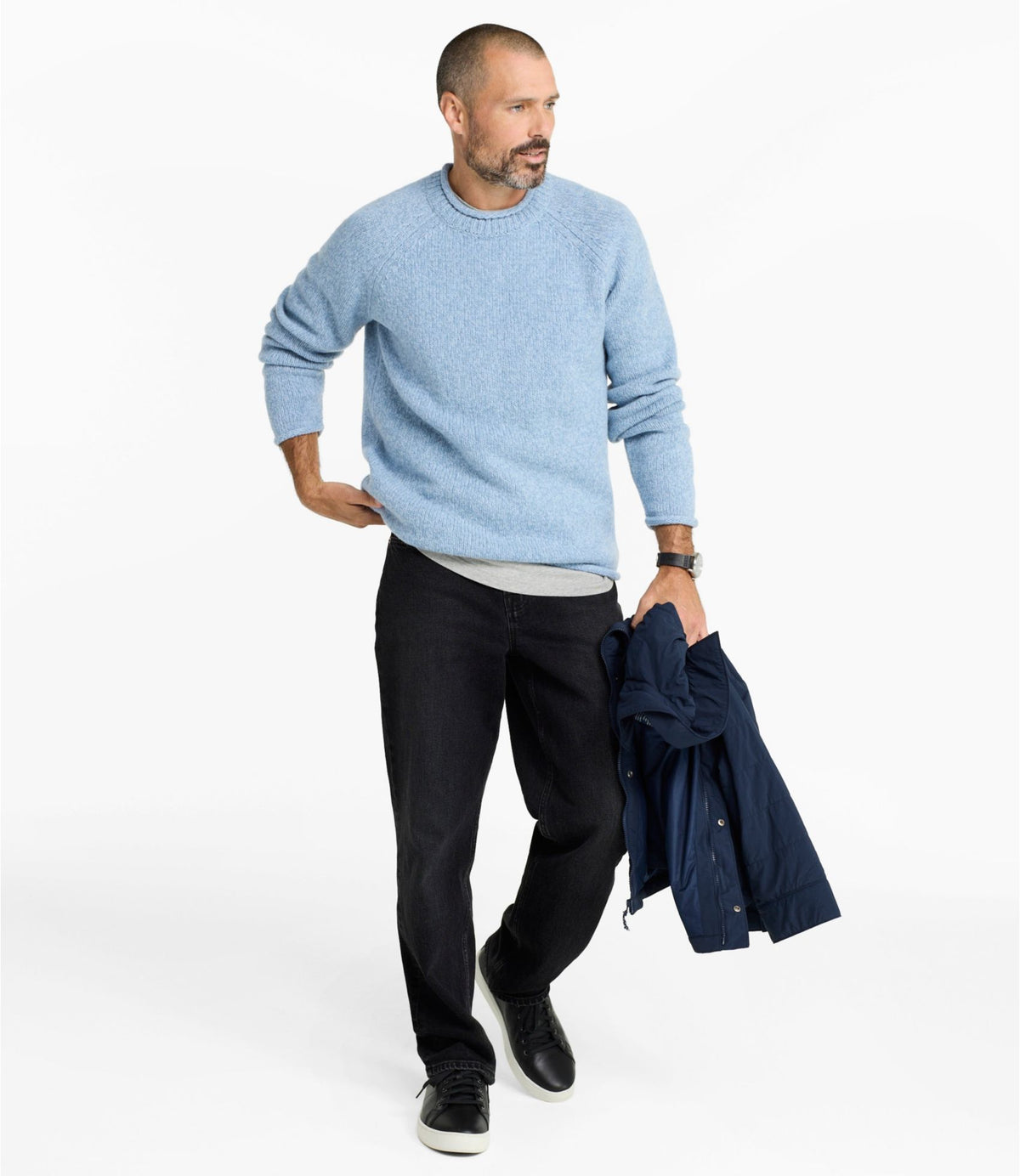 Men's Bean's Classic Ragg Wool Sweater, Rollneck