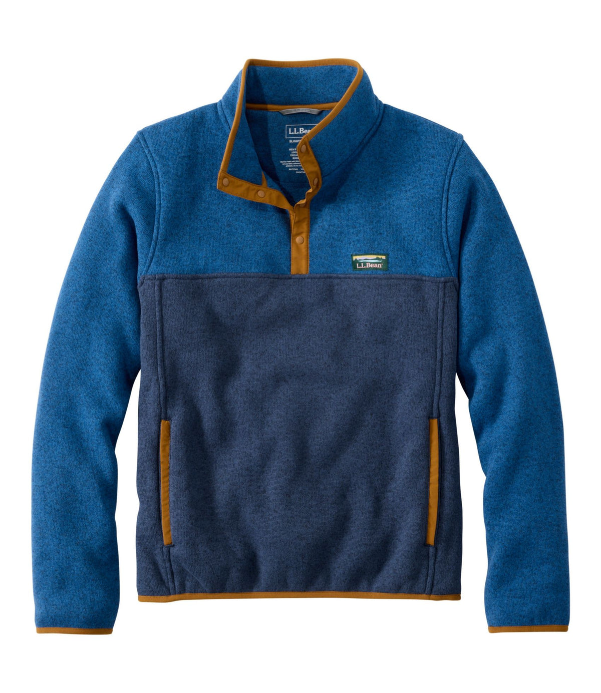 Men's L.L.Bean Sweater Fleece Pullover, Colorblock