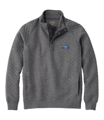 Men's Quilted Sweatshirt, Mockneck