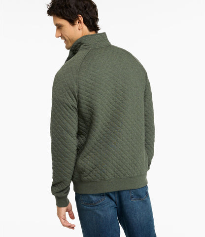 Men's Quilted Sweatshirt, Mockneck