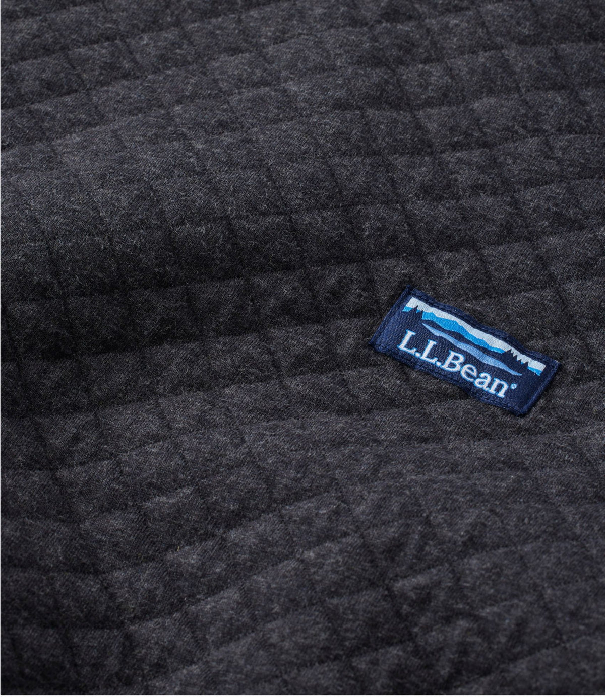 Men's Quilted Sweatshirt, Mockneck