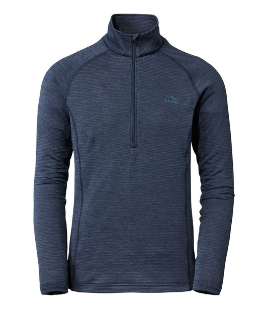Men's L.L.Bean Midweight Base Layer Crew Top, 1/4 Zip