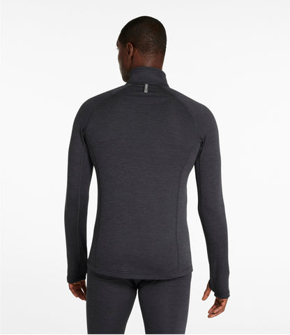 Men's L.L.Bean Midweight Base Layer Crew Top, 1/4 Zip