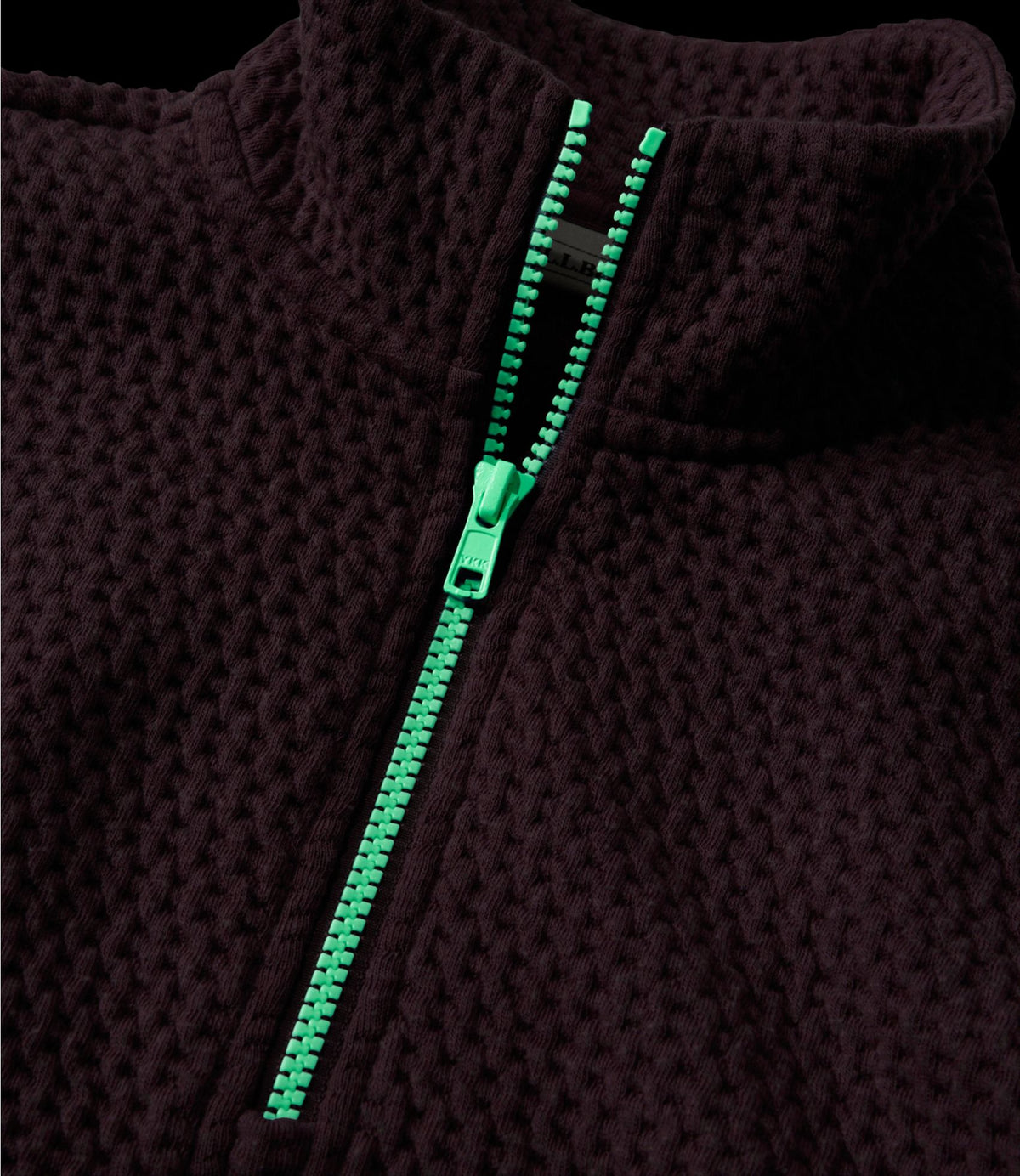 Kids' Ridgeknit Pullover, Glow-in-the-Dark Quarter-Zip
