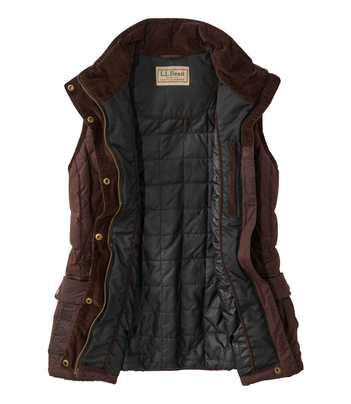 Women's L.L.Bean Upcountry Waxed Cotton Down Vest