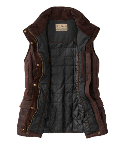 Women's L.L.Bean Upcountry Waxed Cotton Down Vest