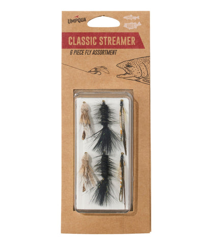 Umpqua Classic Streamer Fly Assortment, 6 flies