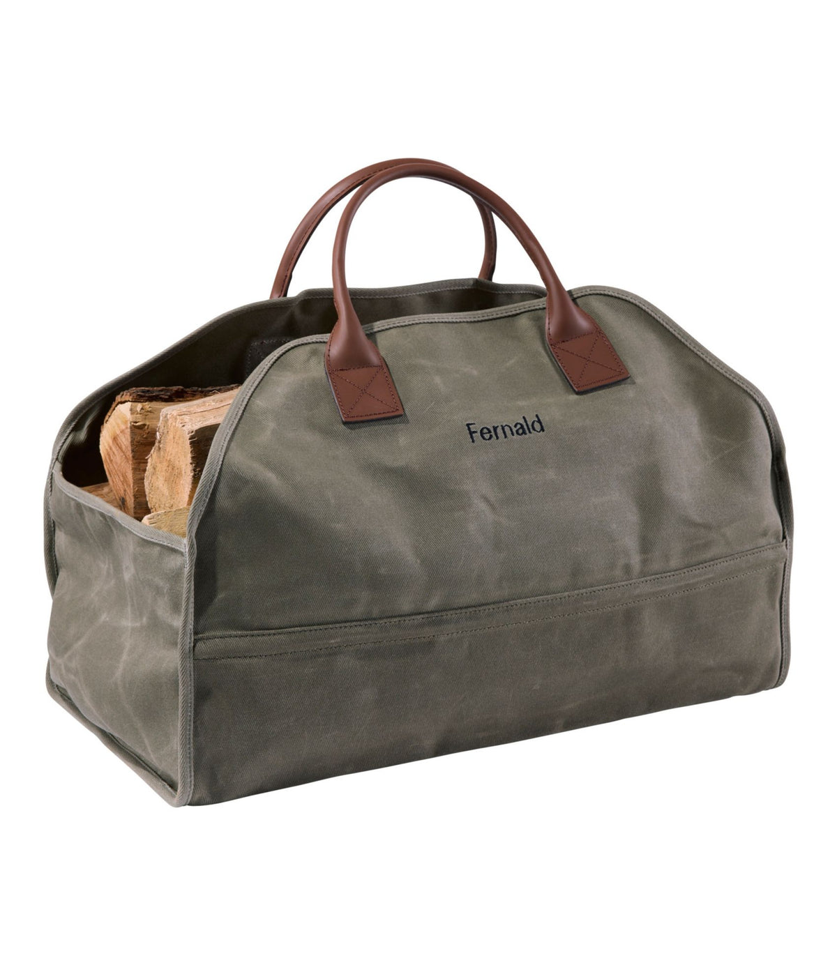 Waxed-Canvas Log Carrier