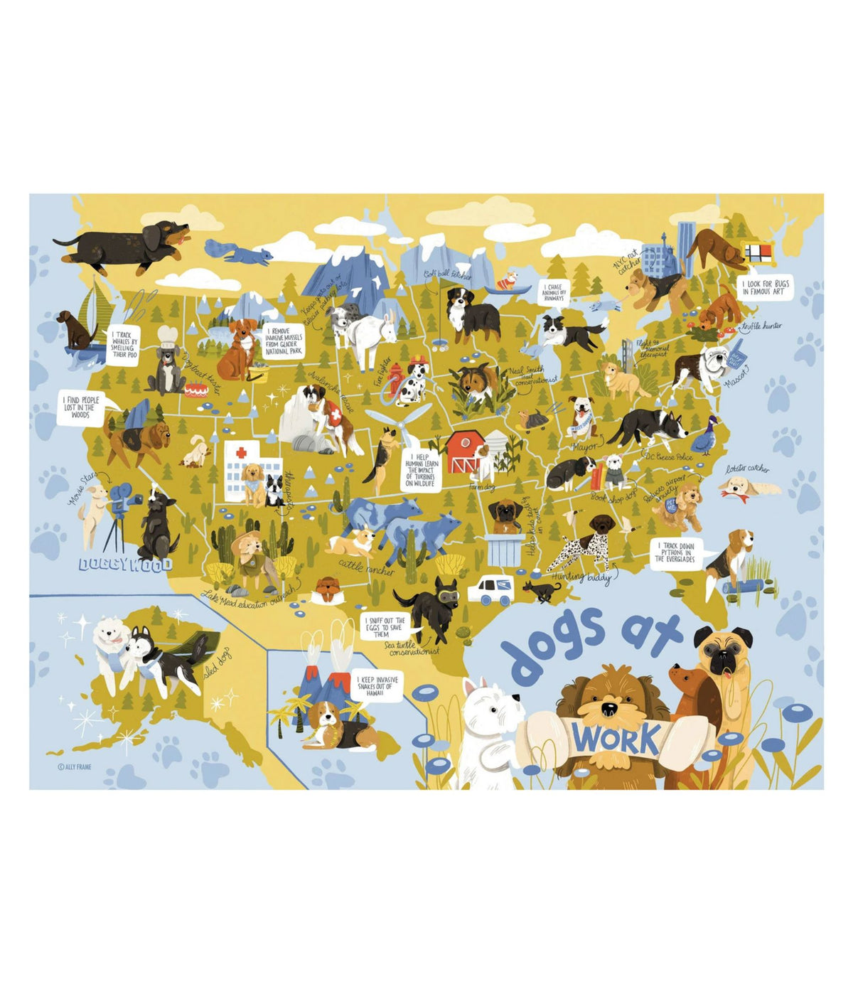 Dogs at Work Puzzle, 500 Pieces
