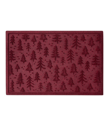 Everyspace Recycled Waterhog Doormat, Holiday Trees