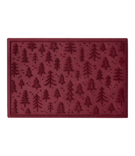 Everyspace Recycled Waterhog Doormat, Holiday Trees