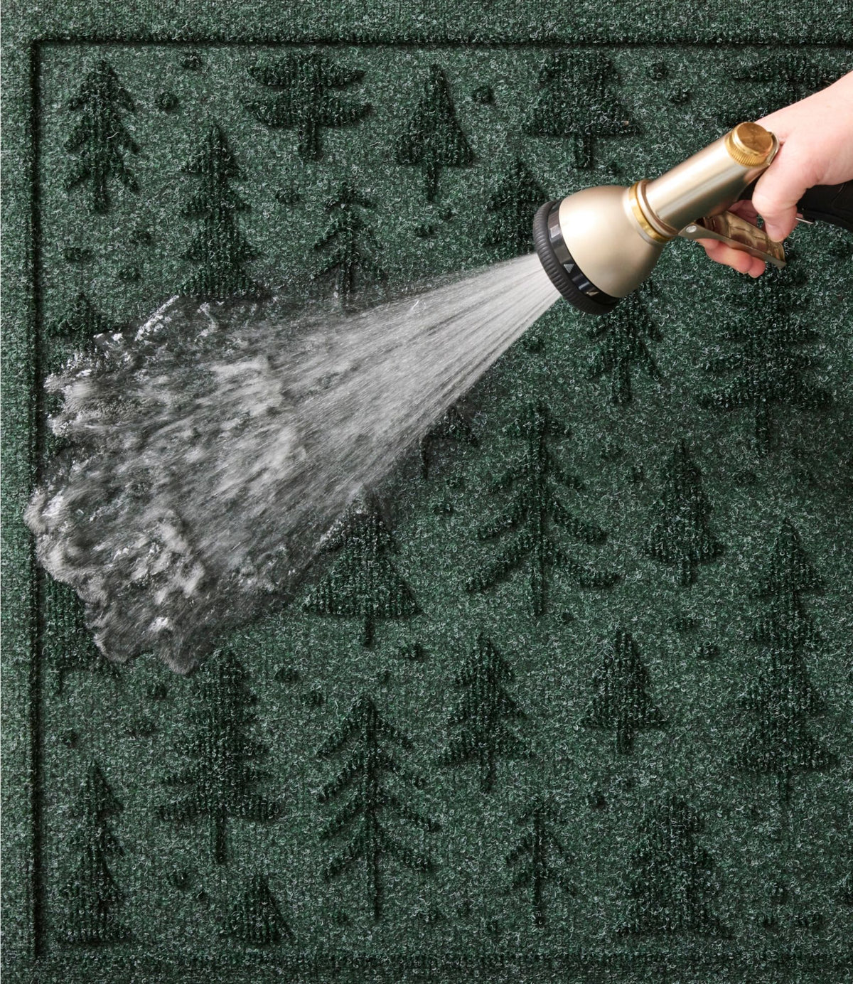 Everyspace Recycled Waterhog Doormat, Holiday Trees