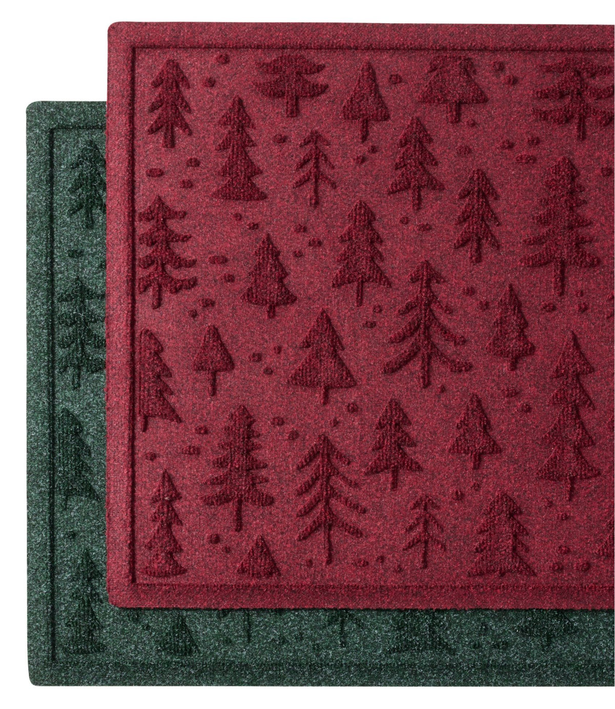 Everyspace Recycled Waterhog Doormat, Holiday Trees