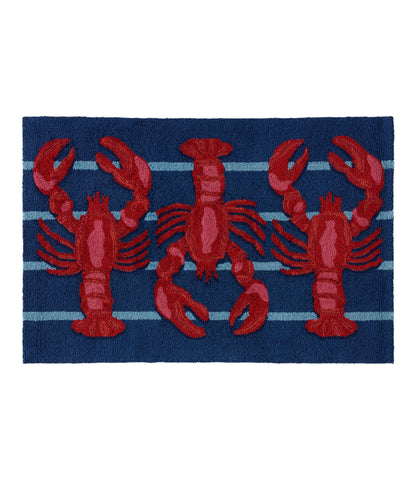 Indoor/Outdoor Vacationland Rug, Lobsters