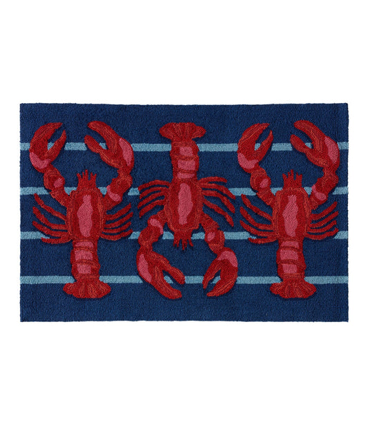 Indoor/Outdoor Vacationland Rug, Lobsters